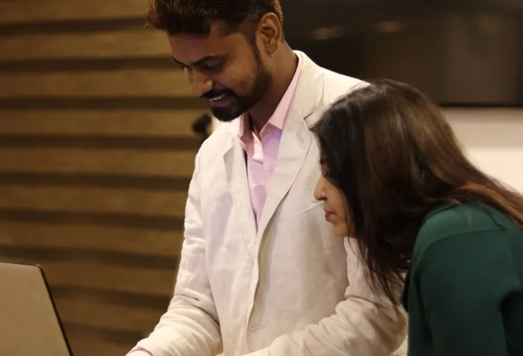 Samanvi Technologies AI development team designing an AI agent workflow