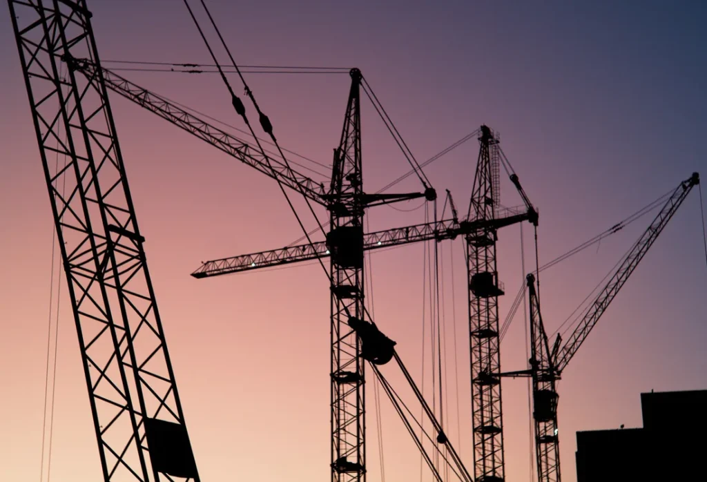 Construction project showcased through construction company website design by Samanvi Technologies