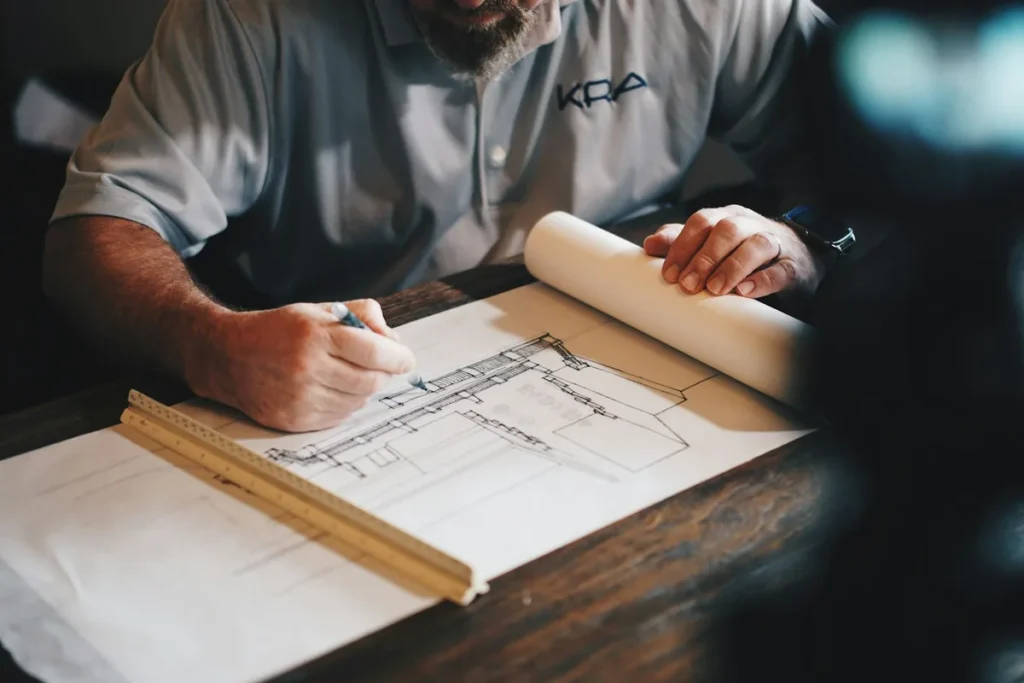 Project portfolio and enquiry flow planned for a construction company website