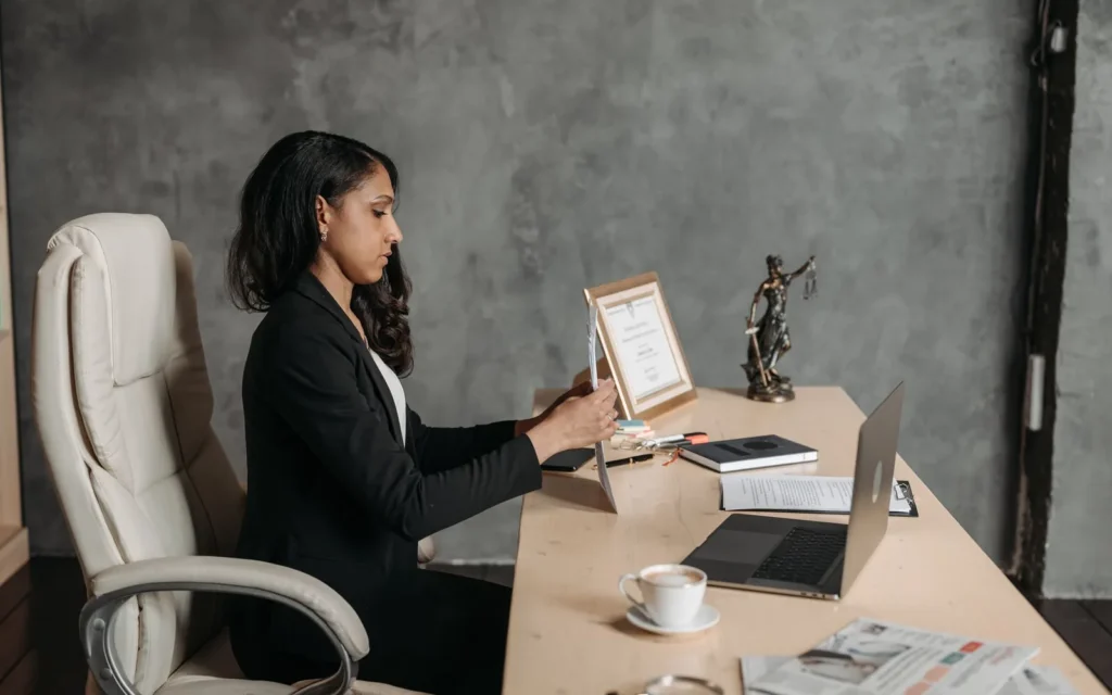 Advocate profiles and practice-area pages prepared for a law firm website