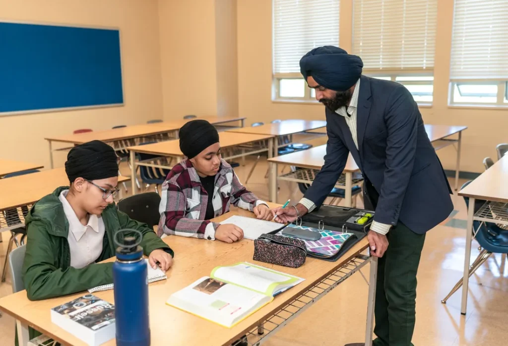 Classroom life showcased on a school website built by Samanvi Technologies