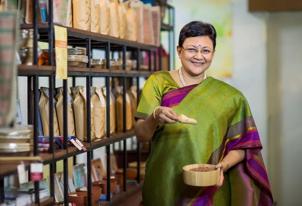 Local business owner in Amalapuram whose website was built by Samanvi Technologies